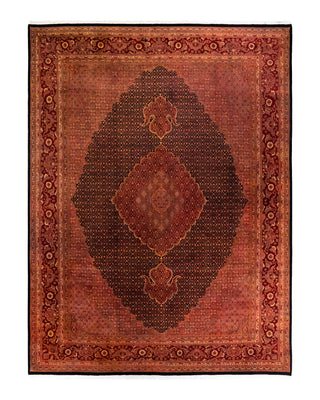 Contemporary Fine Vibrance Pink Wool Area Rug 9' 2" x 12' 3"