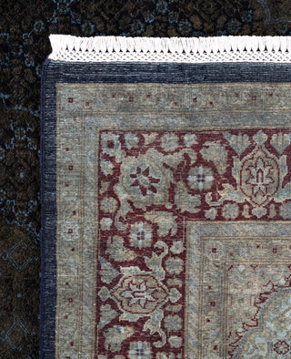 Overdyed One-of-a-Kind Wool Black Area Rug 6' 0" x 9' 3"