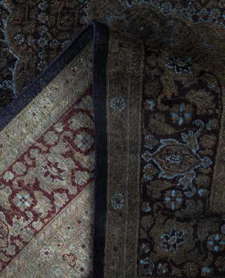 Overdyed One-of-a-Kind Wool Black Area Rug 6' 0" x 9' 3"