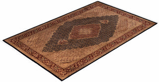 Overdyed Hand-Knotted Wool Modern-Contemporary Brown Area Rug 6' 0" x 9' 4"