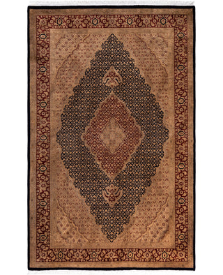 Overdyed Hand-Knotted Wool Modern-Contemporary Brown Area Rug 6' 0" x 9' 4"