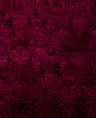 Overdyed Hand-Knotted Wool Modern-Contemporary Purple Area Rug 2' 10" x 5' 1"