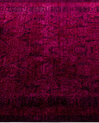 Overdyed Hand-Knotted Wool Modern-Contemporary Purple Area Rug 2' 10" x 5' 1"