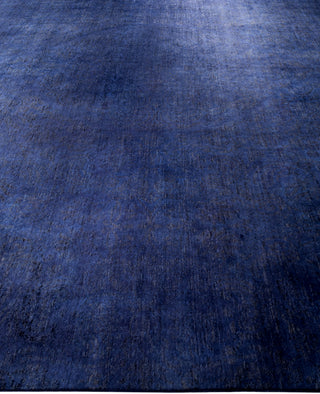 Overdyed One-of-a-Kind Wool Purple Square Area Rug 12' 0" x 12' 3"