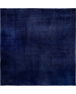 Overdyed One-of-a-Kind Wool Purple Square Area Rug 12' 0" x 12' 3"
