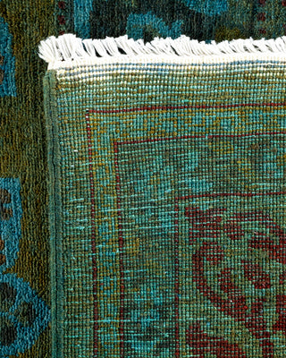 Contemporary Fine Vibrance Orange Wool Area Rug - 5' 3" x 9' 10"