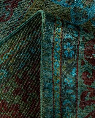 Contemporary Fine Vibrance Orange Wool Area Rug - 5' 3" x 9' 10"
