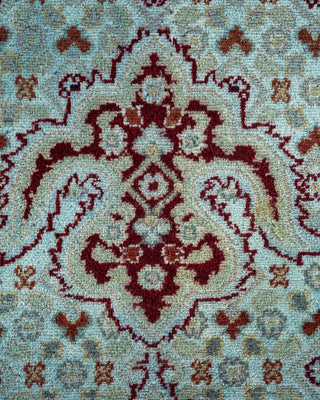 Contemporary Hand-Knotted Overdyed Blue Area Rug 8' 1" x 10' 4"