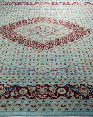 Contemporary Hand-Knotted Overdyed Blue Area Rug 8' 1" x 10' 4"