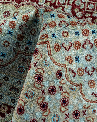 Contemporary Hand-Knotted Overdyed Blue Area Rug 8' 1" x 10' 4"