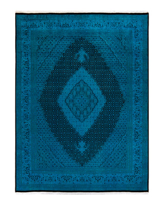 Modern Fine Vibrance Blue Area Rug 8' 1" x 10' 5"