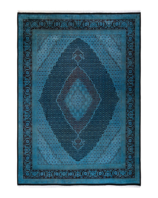 Contemporary Fine Vibrance Navy Wool Area Rug 9' 1" x 12' 5"