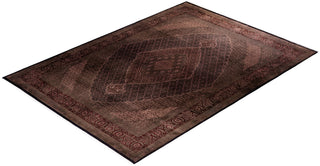 Modern Overdyed Hand Knotted Wool Brown Area Rug 9' 0" x 12' 4"