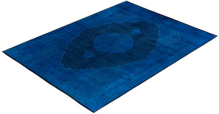 Fine Vibrance, One-of-a-Kind Hand-Knotted Area Rug  - Blue, 9' 1" x 12' 2"