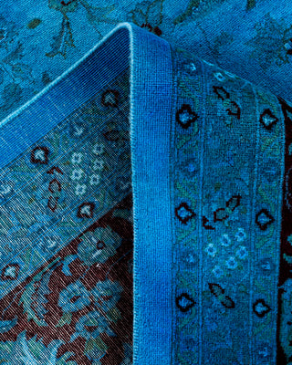 Contemporary Fine Vibrance Blue Wool Area Rug - 10' 1" x 14' 3"