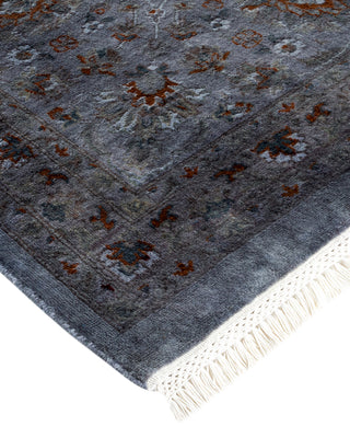 Contemporary Fine Vibrance Gray Wool Area Rug - 10' 1" x 14' 4"