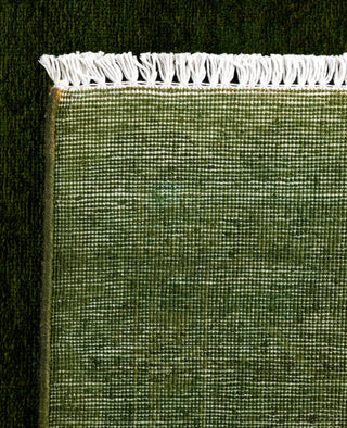 Contemporary Overdyed Wool Hand Knotted Green Area Rug 5' 3" x 7' 8"