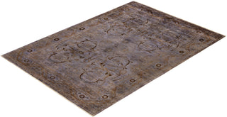 Contemporary Hand Knotted  Gray Area Rug 6' 0" x 8' 7"