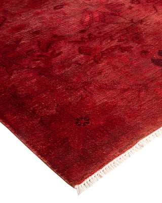 Contemporary Hand Knotted  Orange Area Rug 9' 1" x 12' 0"