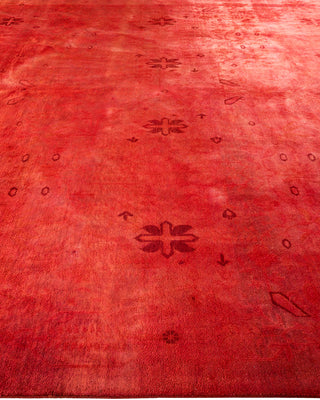 Contemporary Hand Knotted  Orange Area Rug 9' 1" x 12' 0"