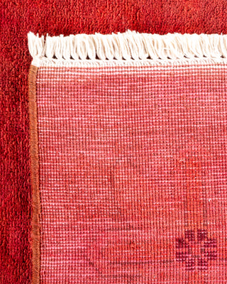 Contemporary Hand Knotted  Orange Area Rug 9' 1" x 12' 0"