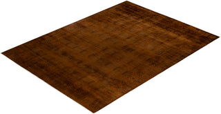 Contemporary Fine Vibrance Yellow Wool Area Rug - 8' 10" x 11' 10"