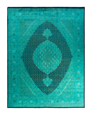 Fine Vibrance, One-of-a-Kind Hand-Knotted Area Rug  - Blue, 8' 2" x 10' 5"