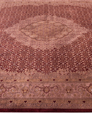 Overdyed One-of-a-Kind Wool Red Area Rug 6' 2" x 9' 5"