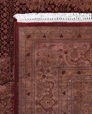 Overdyed One-of-a-Kind Wool Red Area Rug 6' 2" x 9' 5"