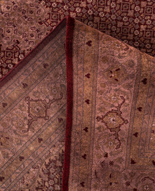 Overdyed One-of-a-Kind Wool Red Area Rug 6' 2" x 9' 5"