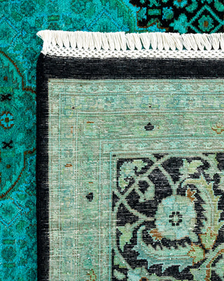 Contemporary Fine Vibrance Blue Wool Area Rug - 8' 0" x 10' 5"
