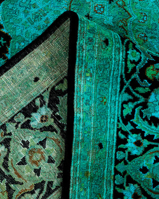 Contemporary Fine Vibrance Blue Wool Area Rug - 8' 0" x 10' 5"