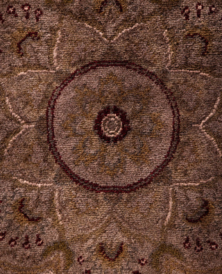Overdyed Hand-Knotted Wool Modern-Contemporary Brown Area Rug 6' 1" x 9' 3"