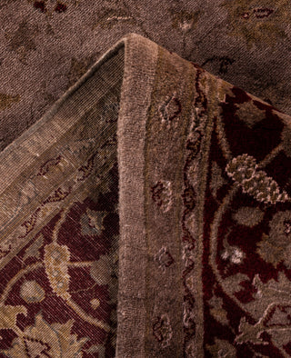 Overdyed Hand-Knotted Wool Modern-Contemporary Brown Area Rug 6' 1" x 9' 3"