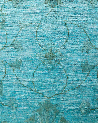 Overdyed Hand-Knotted Blue Area Rug 12' 0" x 14' 8"