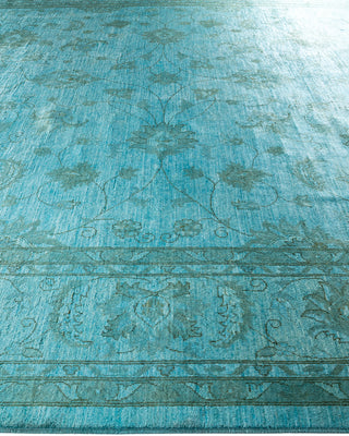 Overdyed Hand-Knotted Blue Area Rug 12' 0" x 14' 8"