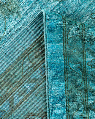 Overdyed Hand-Knotted Blue Area Rug 12' 0" x 14' 8"