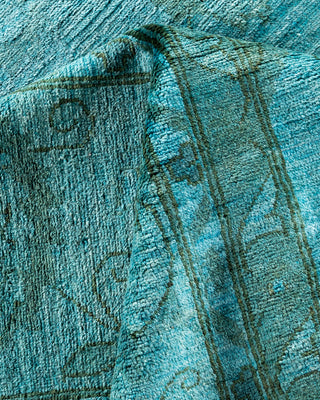 Overdyed Hand-Knotted Blue Area Rug 12' 0" x 14' 8"