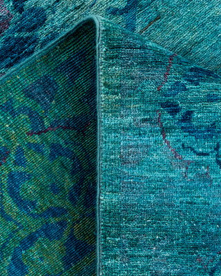 Contemporary Hand Knotted  Blue Area Rug 5' 11" x 8' 8"