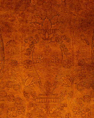 Overdyed Hand-Knotted Orange Area Rug 12' 4" x 17' 5"