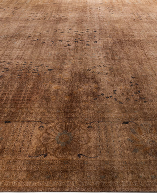 Overdyed One-of-a-Kind Wool Beige Area Rug 12' 1" x 18' 4"