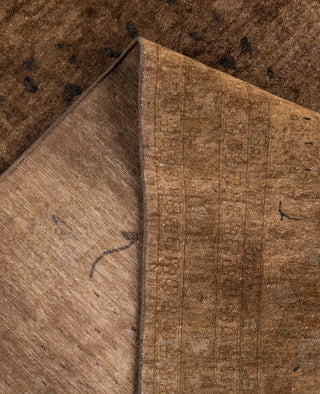 Overdyed One-of-a-Kind Wool Beige Area Rug 12' 1" x 18' 4"