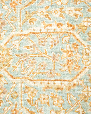 Traditional Hand Knotted Light Blue Area Rug 4' 6" x 6' 9"