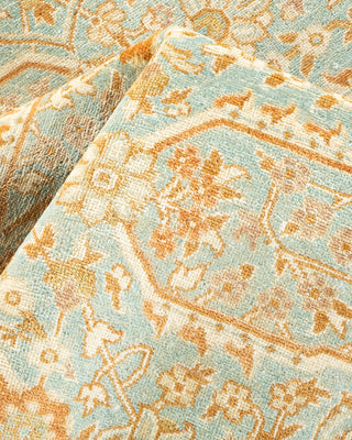 Traditional Hand Knotted Light Blue Area Rug 4' 6" x 6' 9"