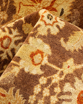 Traditional Hand Knotted Gray Area Rug 4' 1" x 6' 2"