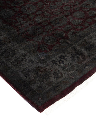 Modern Overdyed Hand Knotted Wool Gray Area Rug 3' 1" x 5' 4"
