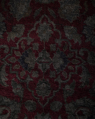 Contemporary Hand Knotted Overdyed Gray Area Rug 3' 1" x 5' 4"