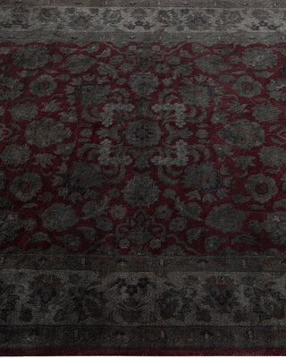 Contemporary Hand Knotted Overdyed Gray Area Rug 3' 1" x 5' 4"
