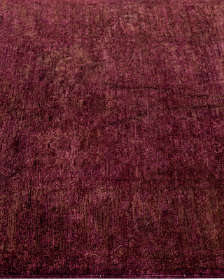 Contemporary Hand-Knotted Overdyed Red Runner 3' 0" x 9' 6"