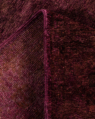 Contemporary Hand-Knotted Overdyed Red Runner 3' 0" x 9' 6"